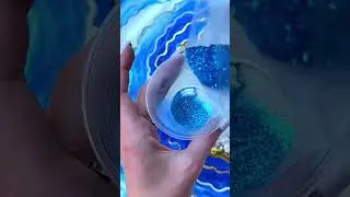 How to create the perfect resin geode? Geode resin art class 😊 #geode #artclass #resinart