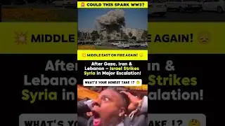 Is WW3 Closer Than We Think? 💥 Israel Strikes Syria | Middle East on Edge!