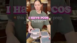 🍽️ PCOS Meal Prep with Me! A registered dietitian! 🩷