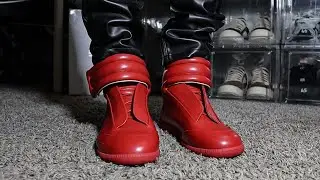 Red Leather Maison Margiela Future High | Unboxing & On Foot Review!