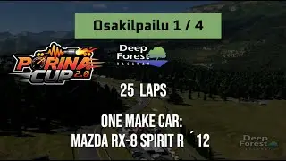 GT7 P&ouml;rin&auml; Cup 2 | Kisa 1 - Lohko 1 - Kooste | Mazda RX-8 Spirit R '12 | Deep Forest Raceway Sprint