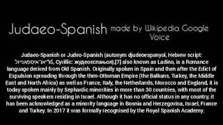 Judaeo-Spanish