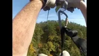 Foxfire Mountain Zipline in Slow Motion 2