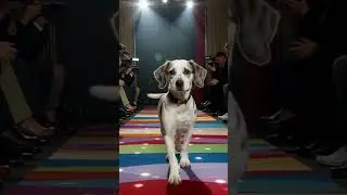 Frespudol Dog Struts Paris Fashion Week Runway #animals #cutepets #viral