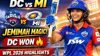 Jemimah Rodrigues 51 🔥 DC vs MI WPL 2026 Highlights | Delhi Capitals Big Comeback .