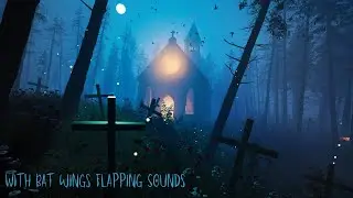 Hauntingly Beautiful Old Cemetery Music (With Bat Sounds) for Halloween &bull; Dark, Moody, Ethereal &bull; 4K