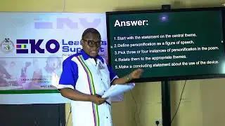 EKO LEARNERS' SUPPORT || LITERATURE IN ENGLISH LESSON 007 || AFRICAN POEM 'NIGHT' BY WOLE SOYINKA