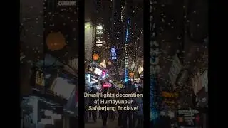 Diwali Lights at Humayunpur, Safdarjung Enclave #Diwali #lightdecoration #safdarjung
