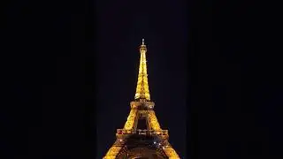 Visiting the Eiffel Tower, love the light show at night. #Paris