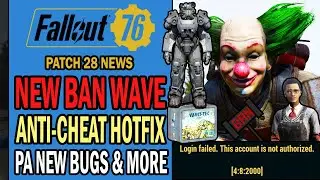 New Ban Wave for 3 Days? 3rd HOTFIX! Broken Lunchboxes, Minerva Issue, PA Bugs + | Fallout 76 News