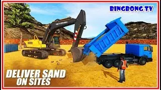 Heavy Excavator, Crane Builder Sand Digger Truck 3D - Best Android Gameplay | BingBong TV #cartoon