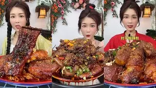 【ASMR】【MUKBANG】 DELICIOUS PORK BELLY 東坡肉 | EATING FOOD SHOW | CHINESE MUKBANG | 食べ | 吃播 LOVE EAT