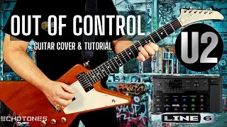 U2 / OUT OF CONTROL - GUITAR COVER & TUTORIAL #u2 #line6 #u2cover
