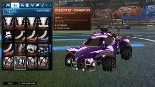 Rocket League Season 12 Rewards Showcase! (Bronze-Champion)