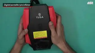 TUSA Digital Tyre Inflator for Car - 12V DC Portable Air Compressor pump with LED Light