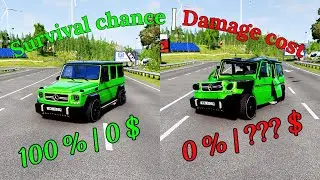 BeamNG.drive Realistic Crashes | Damage Cost & Survival Test