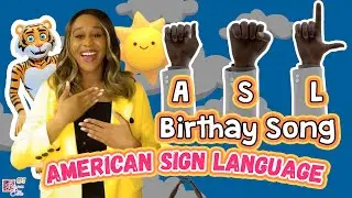 🔴 Animated 3D Happy Birthday in ASL American Sign Language | ASL Birthday Song 🎂🫶🏽🫰🏽