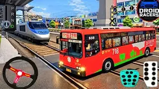 New Express Bus Vs Bullet Train 🚅 3D Driving Class Game - Car Gameplay 