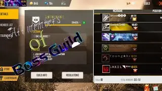 ALL MEMBERS OF BOSS GUILD AND THEIR PROFILES || FREE FIRE BATTLEGROUND || Garena Free Fire