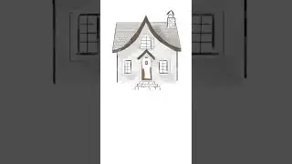 Winter Cottage #wintercottage #art #shorts