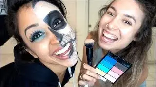 HALF SKULL HALLOWEEN MAKEUP w/ Liza Koshy