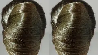 Only two rubberband se heavy and beautiful french roll bun banaye .!A Bun which you can makein2min.