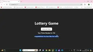My React Journey Day 12 | Lottery Ticket Game!