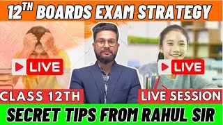 LIVE🔴| FIRST TIME ON JR COLLEGE | LIVE STRATEGY TO 12TH BOARD STUDENTS | JR COLLEGE