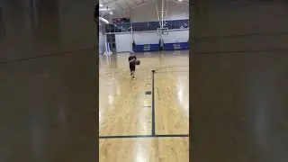 5 Year Old Practices Basketball Drill After Practice!