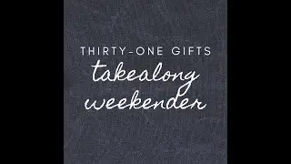 New FALL 2020 Thirty-One  Gifts Takealong Weekender, For Team Silver Bells