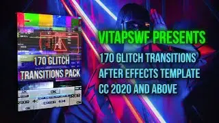 Glitch Transition Video Template - After Effects Template