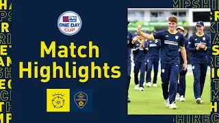 Dom Kelly Takes Hat-Trick In Win | Hampshire v Derbyshire, Metro Bank One Day Cup Highlights