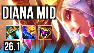 DIANA vs SYNDRA (MID) | 55K damage | EUW Master | 26.1