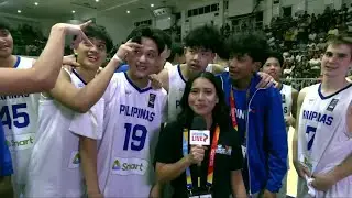 Gilas Youth TROLLS Justin Hallare in post-game interview | FIBA U16 Asia Cup SEABA Qualifiers