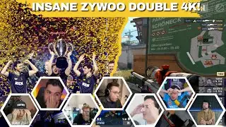 STREAMERS REACT TO ZYWOO DOUBLE 4K | IEM KRAKOW | FINAL MOMENTS | CS2