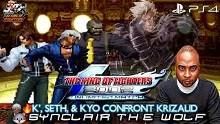 🔥✉️THE KING OF FIGHTERS 2002 UNLIMITED MATCH (PS4): 🧑🏿‍🦳🔥K', SETH, & KYO CONFRONT KRIZALID