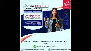 🔴 Live IELTS Plus Online Coaching | New Late Evening Batch | 8th Aug 2025 | Get Direction Global