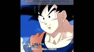 GOKU APPEARED IN THE ONE PIECE UNIVERSE 😱 #shorts