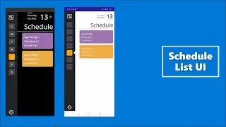 Schedule List UI In .NET MAUI #short #shortvideo  #susbcribe