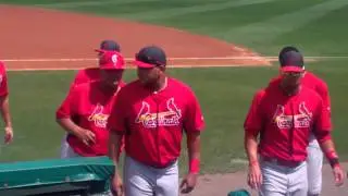 Behind the Dugout at Roger Dean Stadium Mar 20, 2014