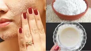 Diy: Sugar and rice flour face scrub for skin whitening | get soft glowing and  remove dark spots