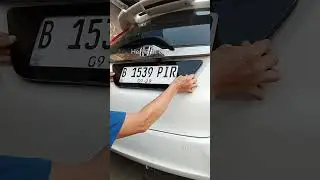 Tutorial cara pasang Plat Nomor Acrilic #shortl