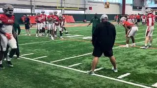 Miami Hurricanes Spring Practice March 21, 2024 tackling drill