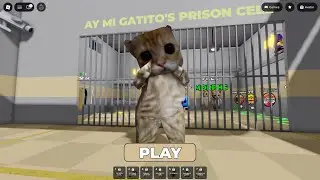 AY MI GATITO PRISON RUN! ( Obby ) #roblox #scaryobby #obby