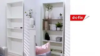 d-c-fix&reg; Trash to treasure | DIY natural wood book shelves with d-c-fix&reg; self adhensive film