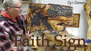 Routered Faith Sign