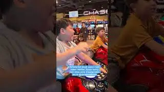 senang sekali karena juara 1 main motor   motoran #timezone #motorgames #arcade