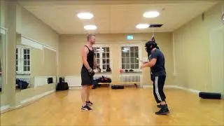 Systema Visby: Defense drill for knife attacks