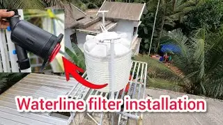 Waterline filter installation | line filter fitting| electrical wiring & plumbing tips