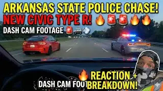 Can a Civic Type R Outrun Arkansas State Police? INSANE Dash Cam! 🤔🚓💨